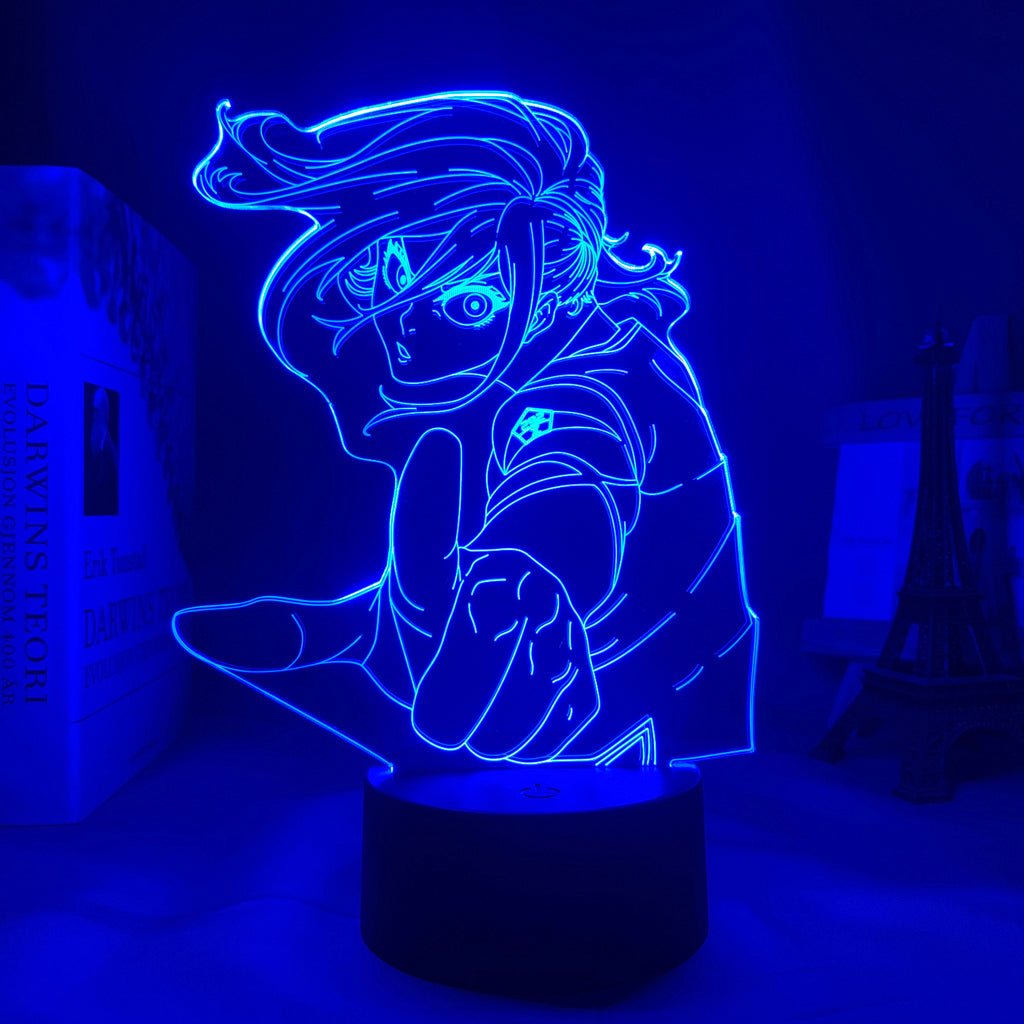 Chigiri Hyoma Blue Lock 3D Led Lamp LED lamp in Dark Blue, determined and fast, with a focus on his speed and reflexes from Blue Lock, perfect for anime fans.
