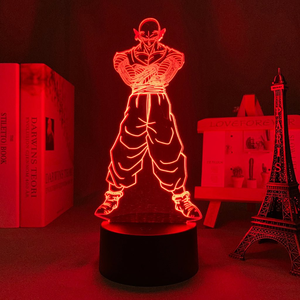 Piccolo LED lamp in Red, serene yet fierce, embodying his wisdom and strength as a fighter from Dragon Ball Z, perfect for anime fans.