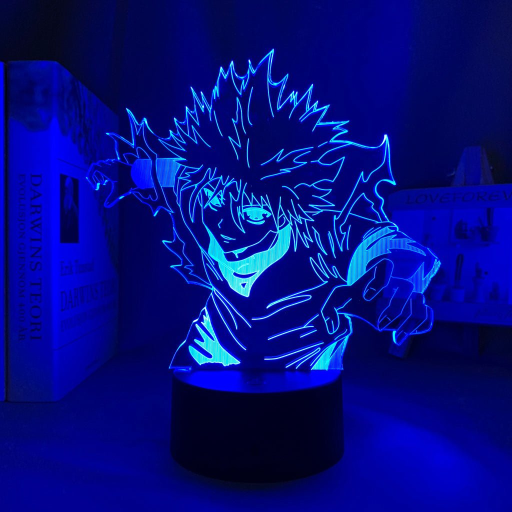 Killua Godspeed LED lamp in Dark Blue, swift and powerful, showcasing his electrifying speed and agility from Hunter x Hunter, perfect for anime fans.