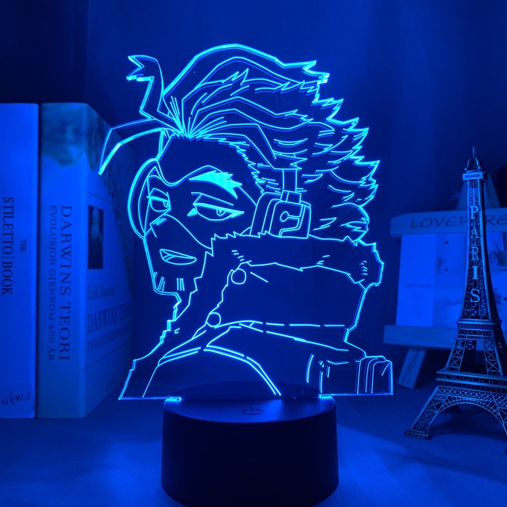 Hawks My Hero Academia 3D Led Lamp LED lamp in Blue, swift and charismatic, representing his calm yet strategic approach to being a hero from My Hero Academia, perfect for anime fans.