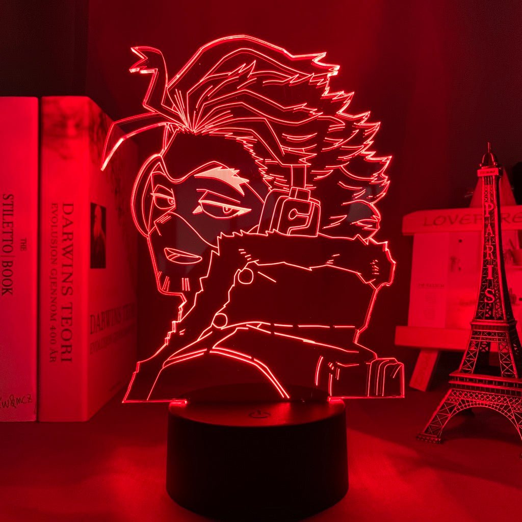 Hawks My Hero Academia 3D Led Lamp LED lamp in Red, swift and charismatic, representing his calm yet strategic approach to being a hero from My Hero Academia, perfect for anime fans.