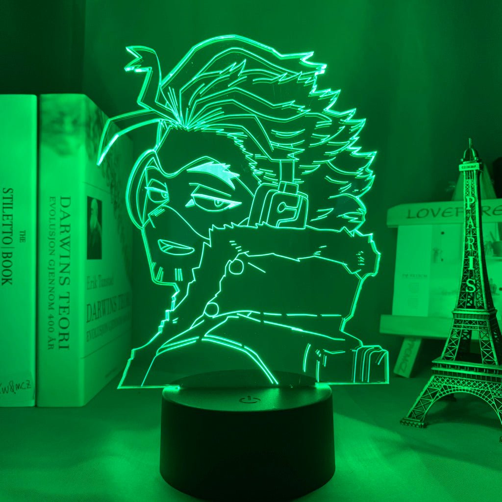 Hawks My Hero Academia 3D Led Lamp LED lamp in Green, swift and charismatic, representing his calm yet strategic approach to being a hero from My Hero Academia, perfect for anime fans.