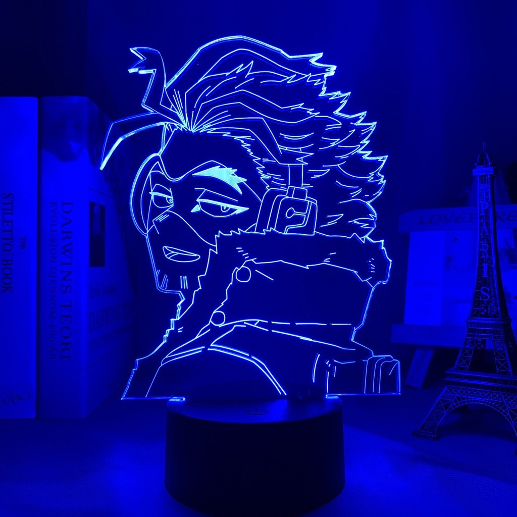 Hawks My Hero Academia 3D Led Lamp LED lamp in Dark Blue, swift and charismatic, representing his calm yet strategic approach to being a hero from My Hero Academia, perfect for anime fans.